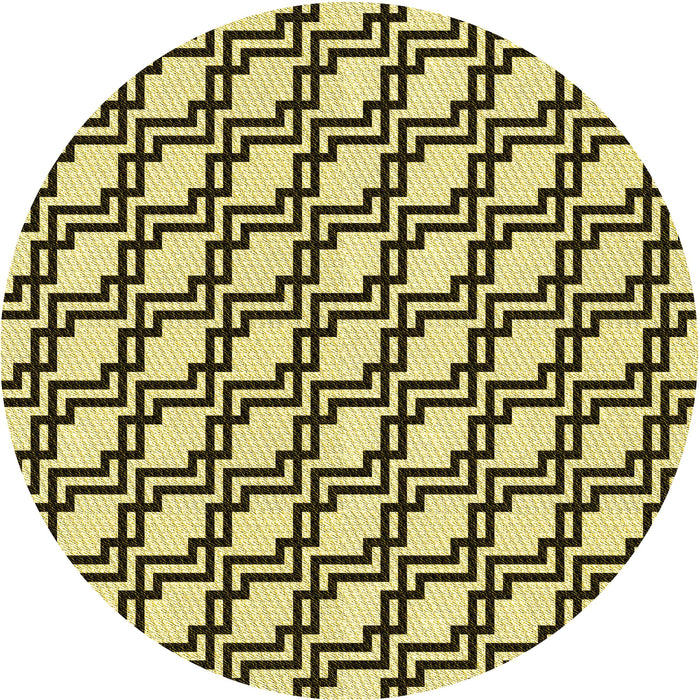 Square Patterned Mustard Yellow Rug, pat2514yw