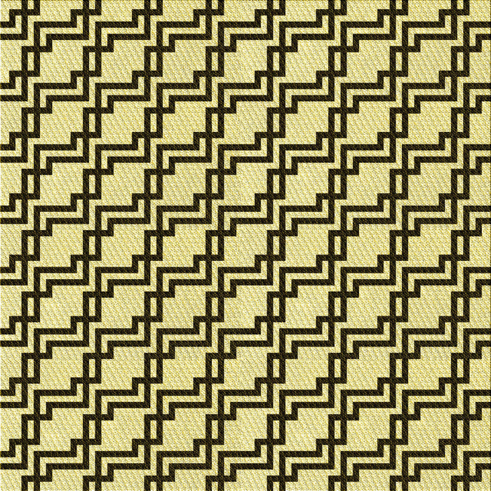 Round Machine Washable Transitional Mustard Yellow Rug, wshpat2514yw