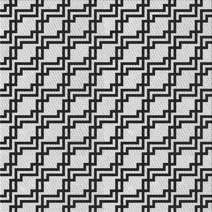 Square Patterned Platinum Gray Novelty Rug, pat2514