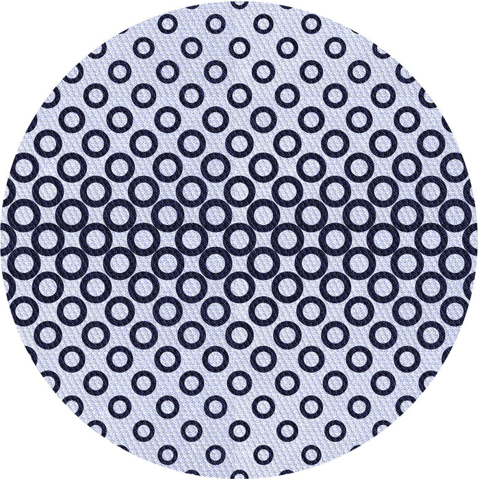 Square Patterned Blue Rug, pat2515blu