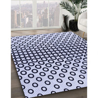 Patterned Blue Rug, pat2515blu