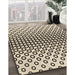 Machine Washable Transitional Vanilla Gold Rug in a Family Room, wshpat2515brn