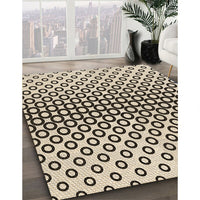 Patterned Vanilla Gold Rug, pat2515brn