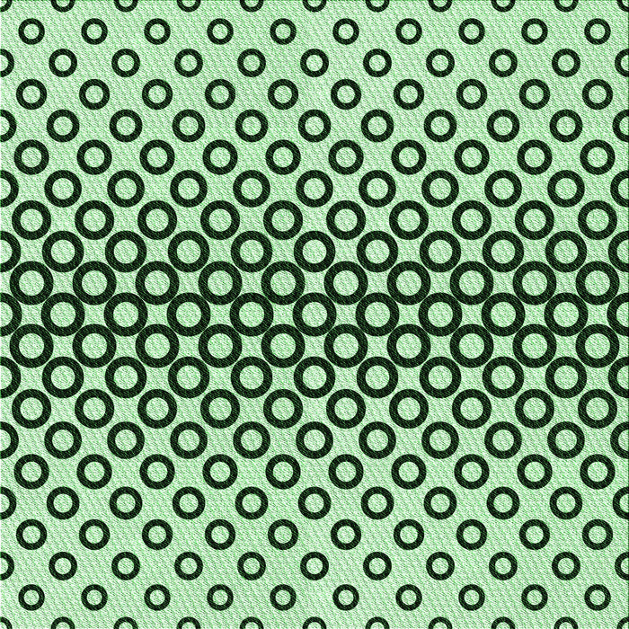 Round Patterned Mint Green Rug, pat2515grn