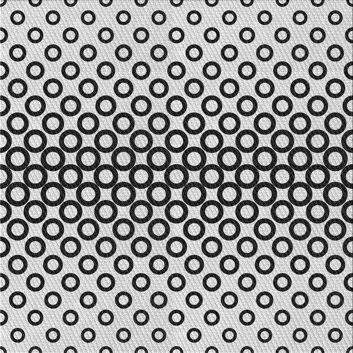 Round Patterned Platinum Gray Rug, pat2515gry