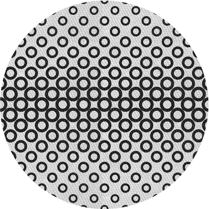 Square Patterned Platinum Gray Rug, pat2515gry