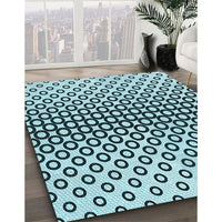 Patterned Blue Rug, pat2515lblu