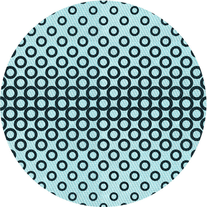 Square Patterned Blue Rug, pat2515lblu