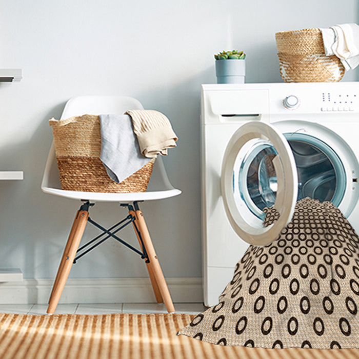 Machine Washable Transitional Golden Blonde Gold Rug in a Washing Machine, wshpat2515org