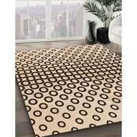 Patterned Golden Blonde Gold Rug, pat2515org