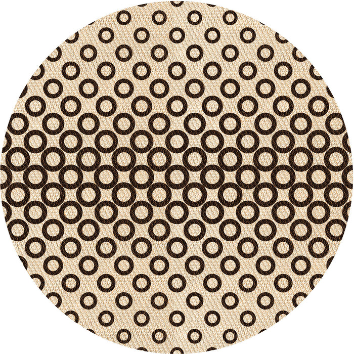 Square Patterned Golden Blonde Gold Rug, pat2515org