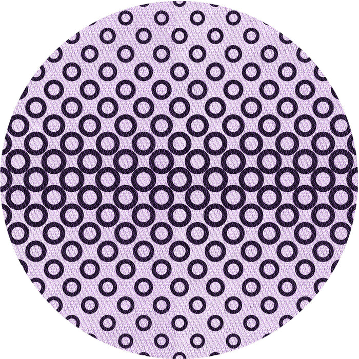 Square Patterned Purple Rug, pat2515pur