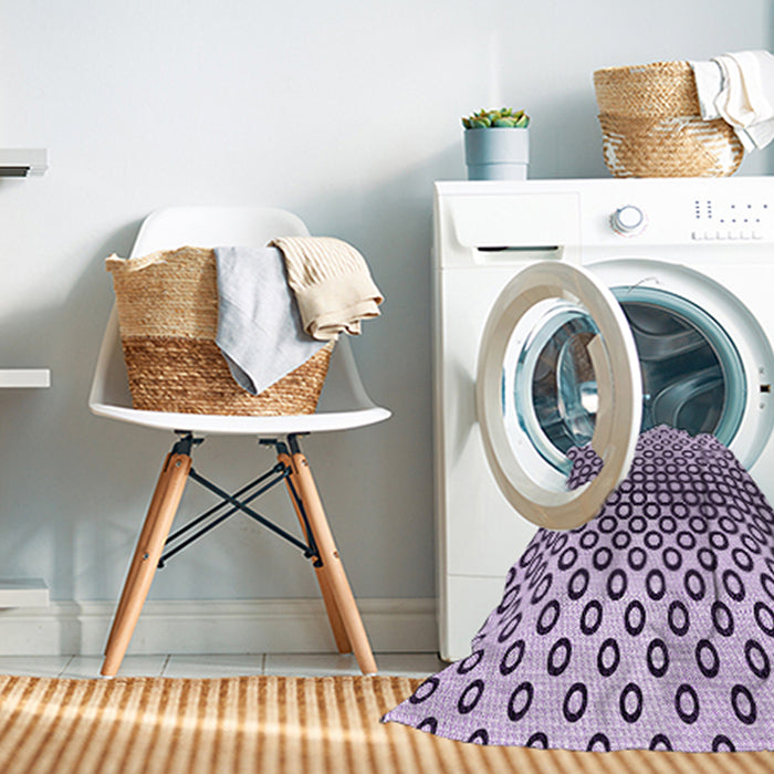 Machine Washable Transitional Purple Rug in a Washing Machine, wshpat2515pur