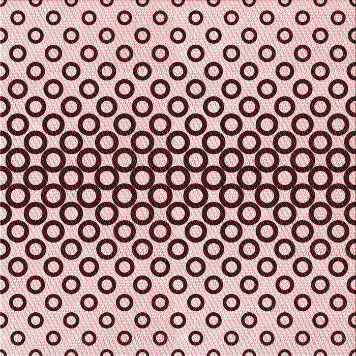 Round Patterned Brown Red Rug, pat2515rd