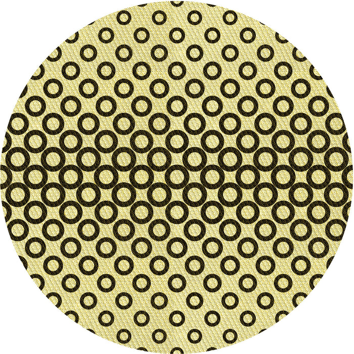 Square Patterned Mustard Yellow Rug, pat2515yw