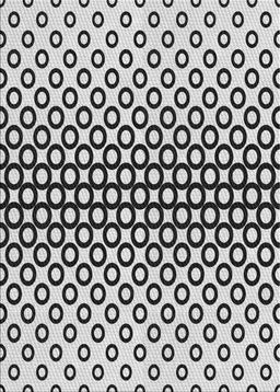 Patterned Light Black Novelty Rug, pat2515