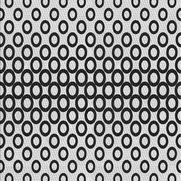 Patterned Light Black Novelty Rug, pat2515