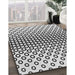 Patterned Light Black Novelty Rug in Family Room, pat2515