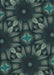 Patterned Dark Slate Grey Green Rug, pat2516lblu