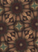 Patterned Black Brown Novelty Rug, pat2516
