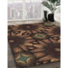 Machine Washable Transitional Black Brown Rug in a Family Room, wshpat2516