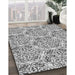 Patterned Gray Rug in Family Room, pat2517gry