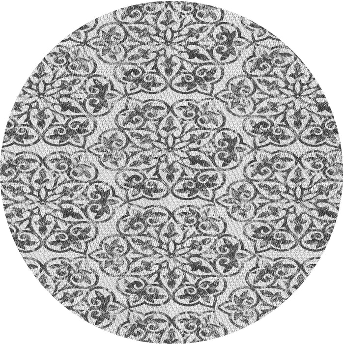 Square Patterned Gray Rug, pat2517gry
