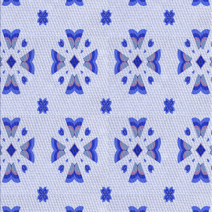 Machine Washable Transitional Blue Rug, wshpat2518blu