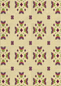 Machine Washable Transitional Harvest Gold Rug, wshpat2518brn