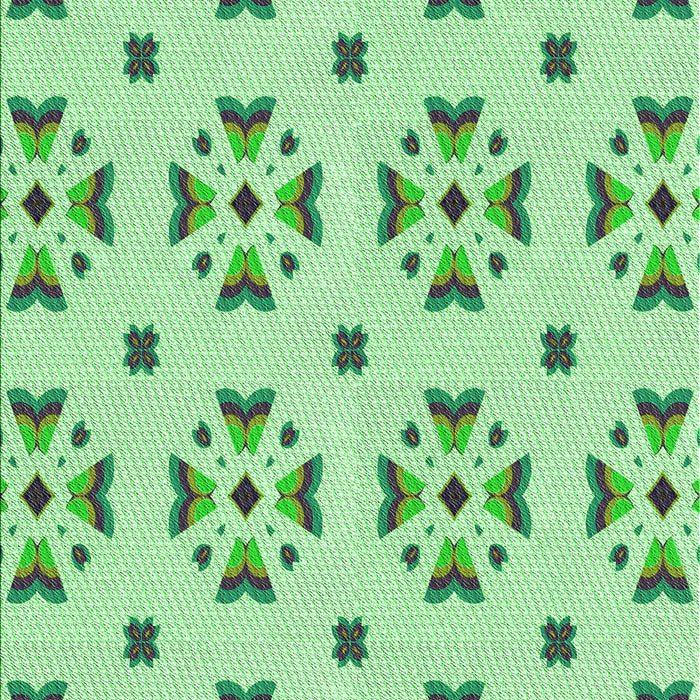 Patterned Jade Green Rug, pat2518grn