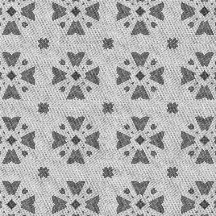 Round Machine Washable Transitional Gray Rug, wshpat2518gry