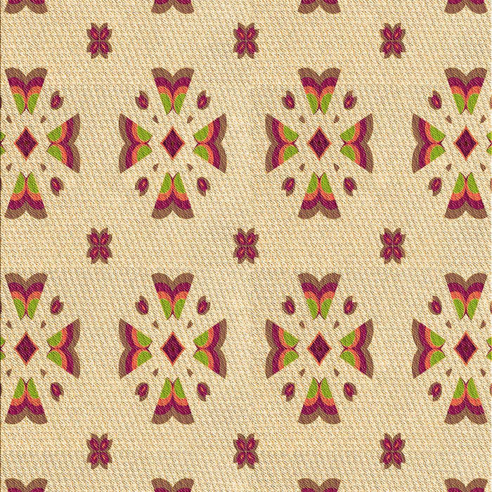 Patterned Sun Yellow Rug, pat2518org