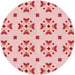 Square Machine Washable Transitional Light Red Pink Rug in a Living Room, wshpat2518rd