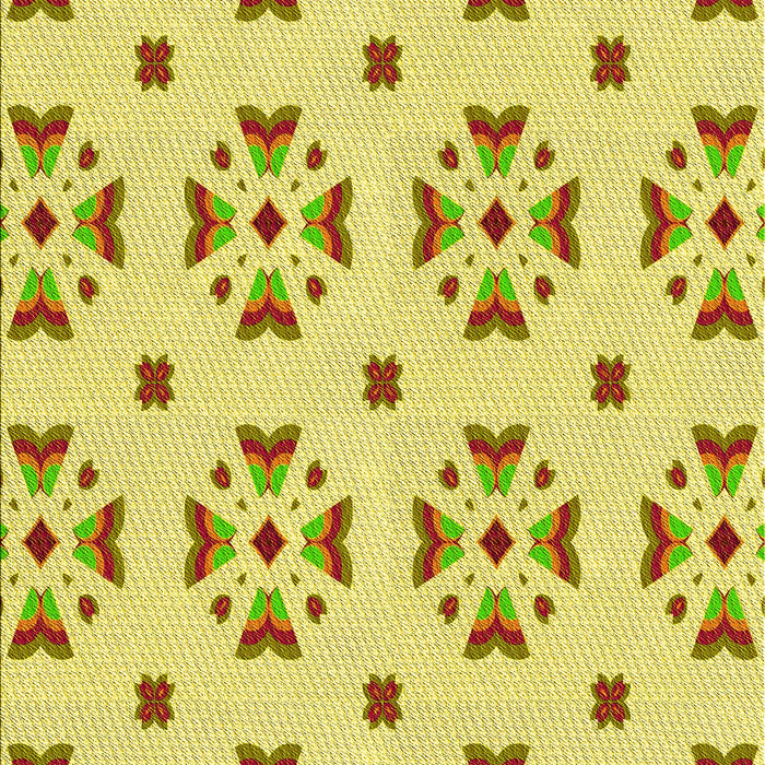 Patterned Orange Gold Rug, pat2518yw