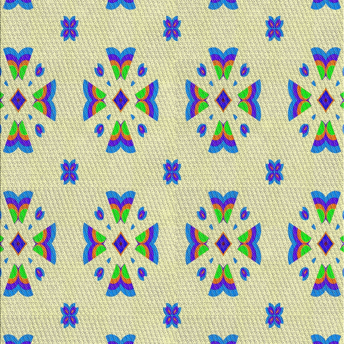 Patterned Khaki Gold Novelty Rug, pat2518