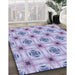 Machine Washable Transitional Light Purple Rug in a Family Room, wshpat2519blu