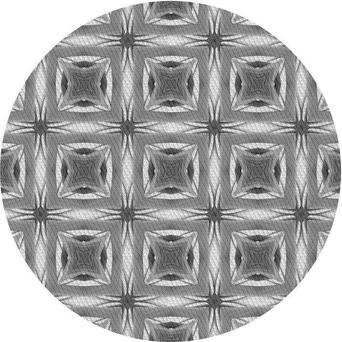 Square Machine Washable Transitional Cloud Gray Rug in a Living Room, wshpat2519gry