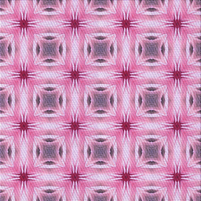 Round Patterned Magenta Pink Rug, pat2519pur