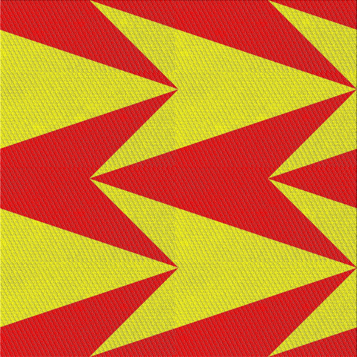 Square Patterned Red Novelty Rug, pat251