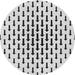 Square Patterned Platinum Gray Rug, pat252gry