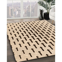 Patterned Light Brown Rug, pat252org