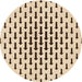 Square Patterned Light Brown Rug, pat252org