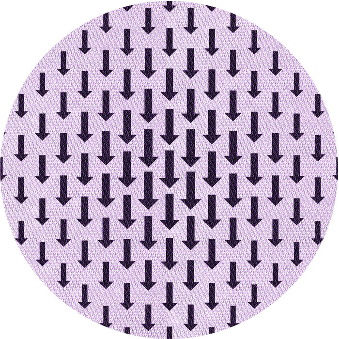 Square Patterned Purple Flower Purple Rug, pat252pur