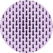 Square Machine Washable Transitional Purple Flower Purple Rug in a Living Room, wshpat252pur