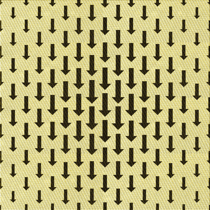 Round Patterned Sun Yellow Rug, pat252yw