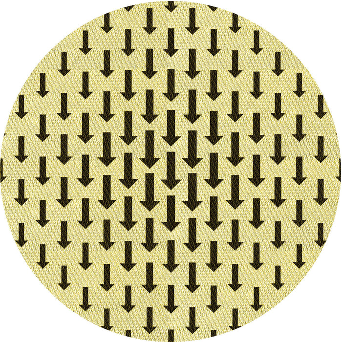 Square Patterned Sun Yellow Rug, pat252yw