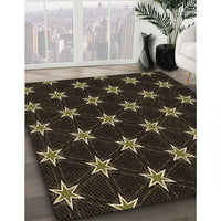 Patterned Oak Brown Rug, pat2520brn