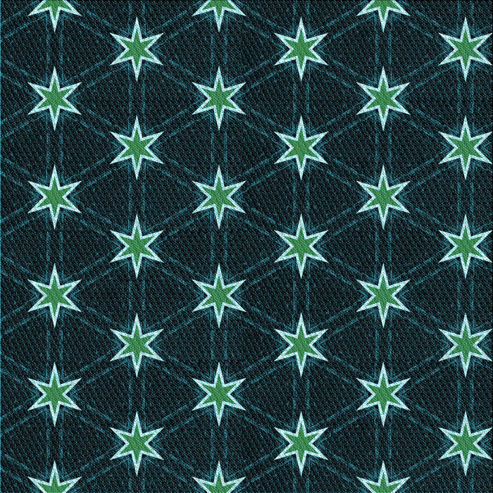 Round Machine Washable Transitional Dark Cyan Green Rug, wshpat2520lblu