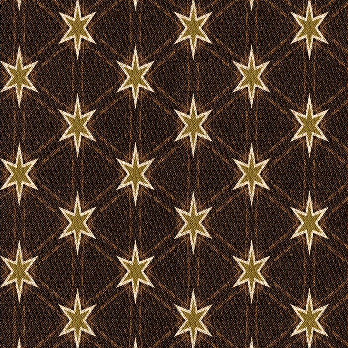 Patterned Saddle Brown Rug, pat2520org