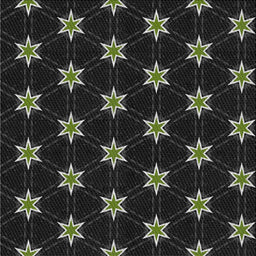 Square Patterned Black Novelty Rug, pat2520